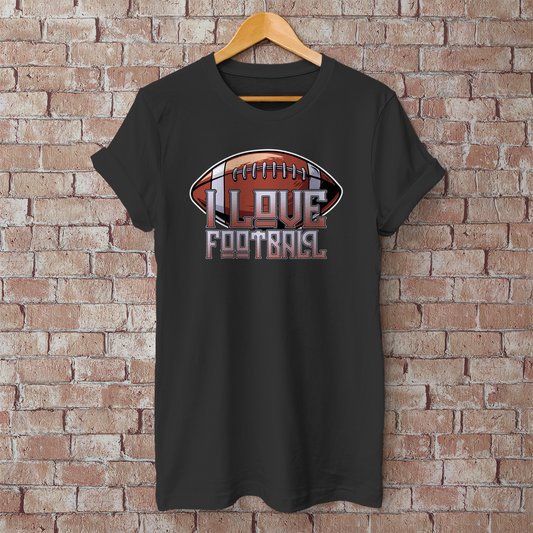 T-Shirt "I love Football"